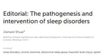 Editorial: The pathogenesis and intervention of sleep disorders
